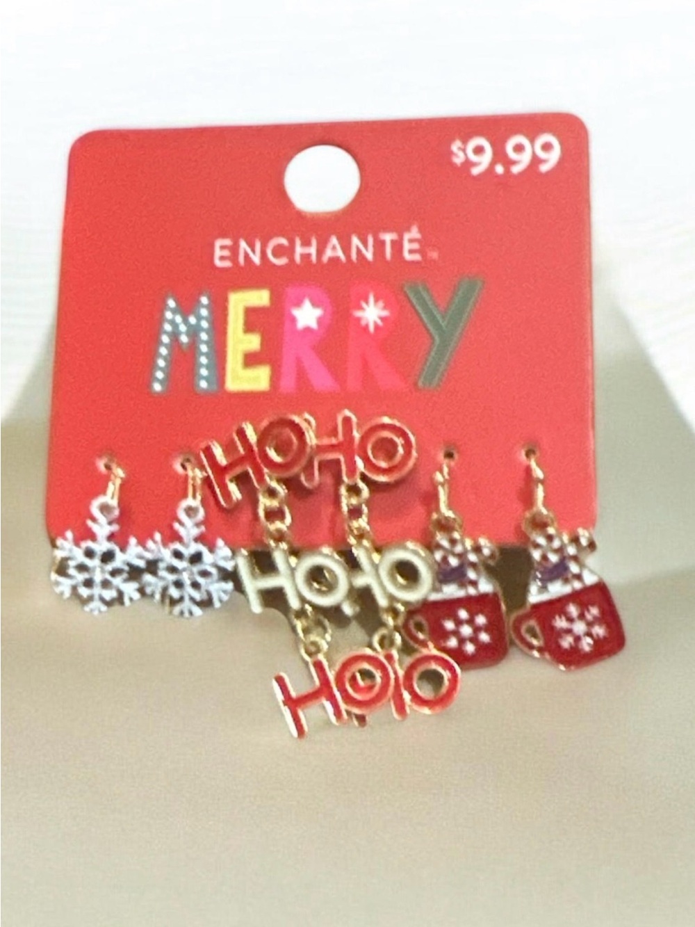 ENCHANTÉ Holiday Earring Set - Red, Gold, Silver
1858